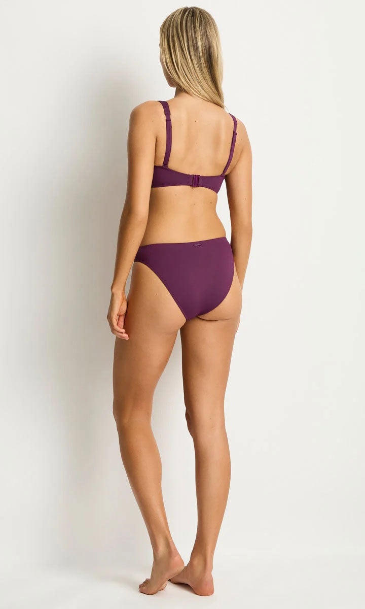 Sea Level SL3110ECO Essentials Edit Cross Front Multifit Bra Top - Claret_3