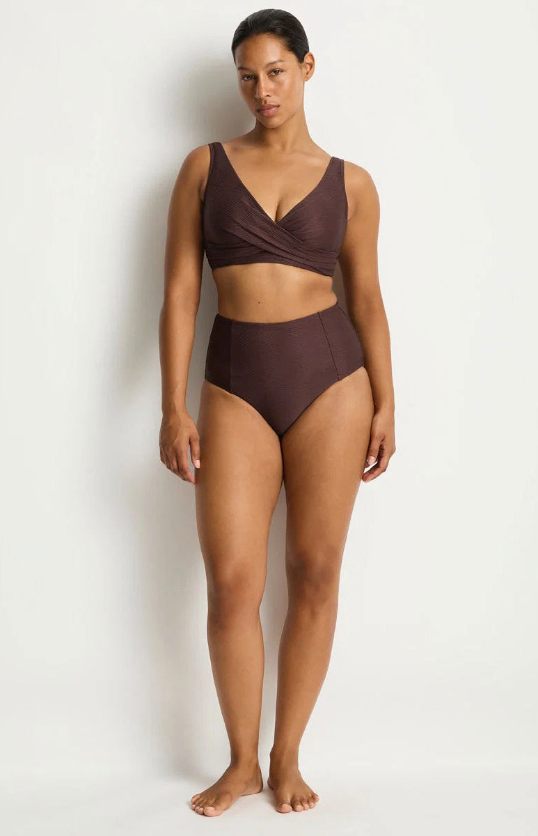 Sea Level SL4010ZN Zen Panelled High Waist Pant - Cocoa_1