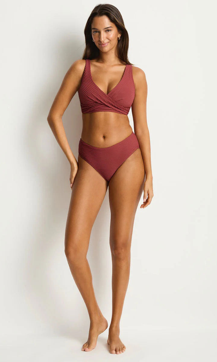 Sea Level SL4515SP Spinnaker Mid Bikini Pant - Terracotta_3
