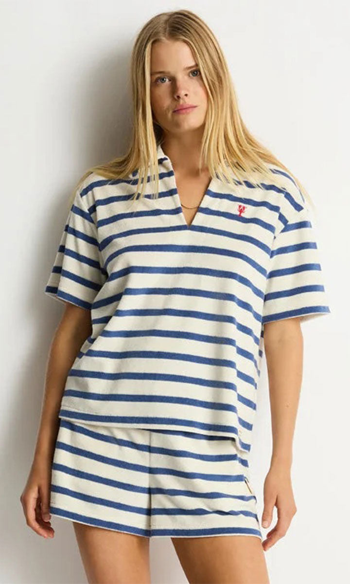 Sea Level SL9165AY Ahoy Beach Polo - Denim Blue_6