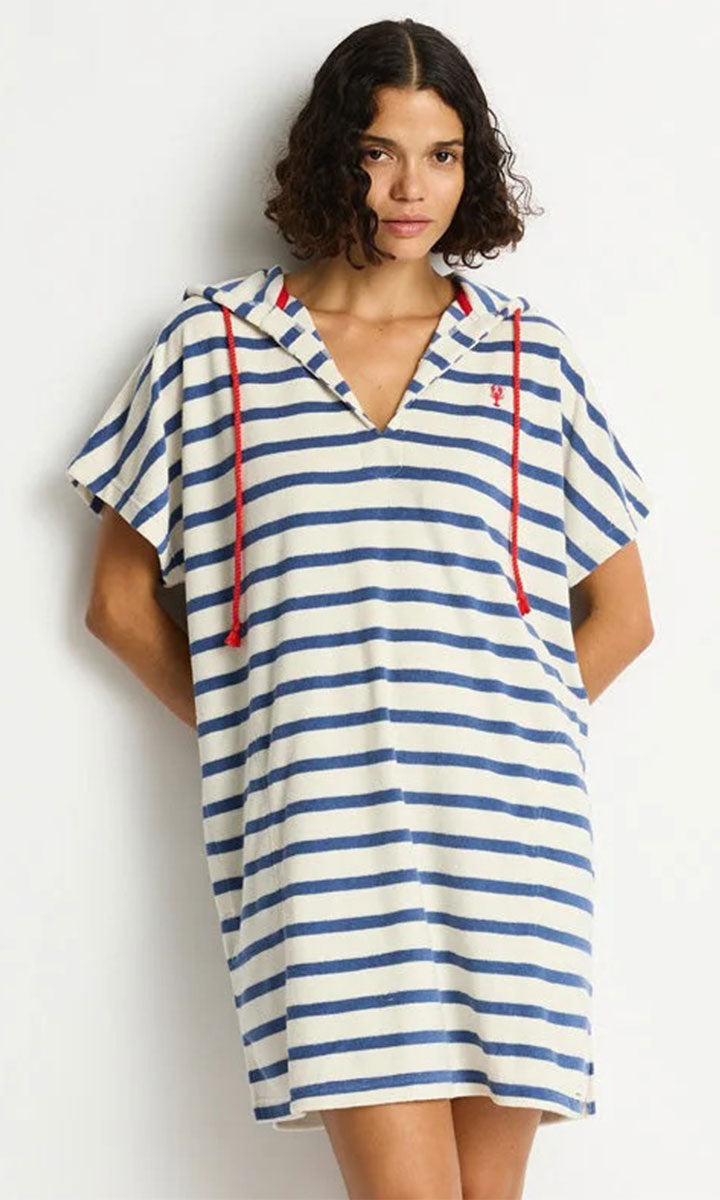 Sea Level SL9550AY Ahoy Beach Poncho - Denim Blue_5