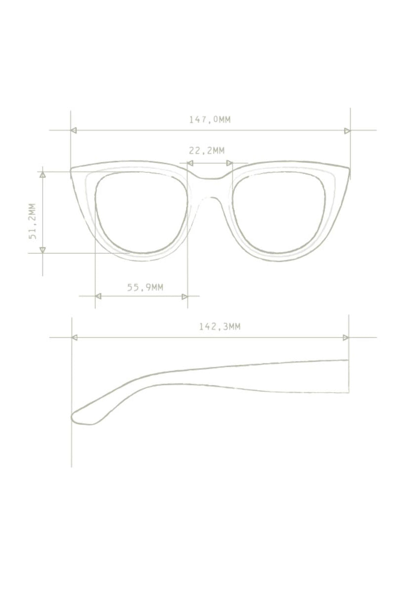 Okkia Silvia Sunglasses - Classic Black