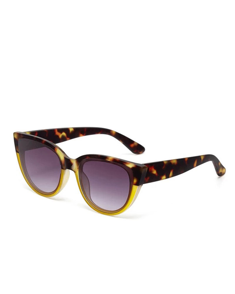 Okkia Silvia Sunglasses - Havana Yellow