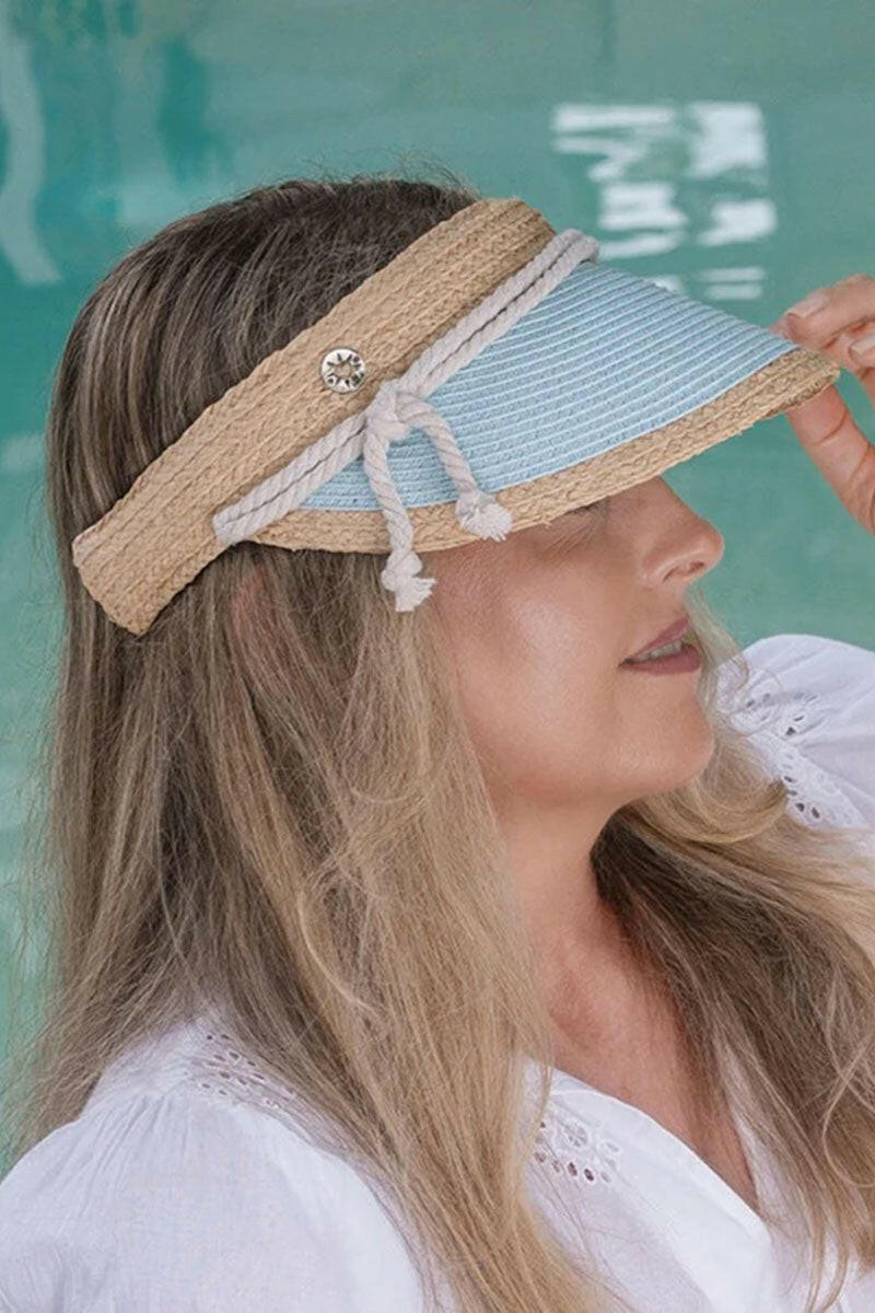 Sundaise Kiara Visor Raffia - Mint.