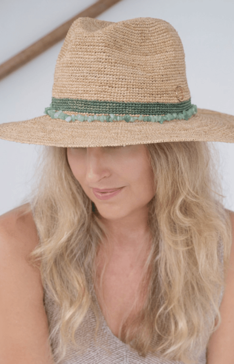 Sundaise Chelsea Panama Raffia - Emerald.