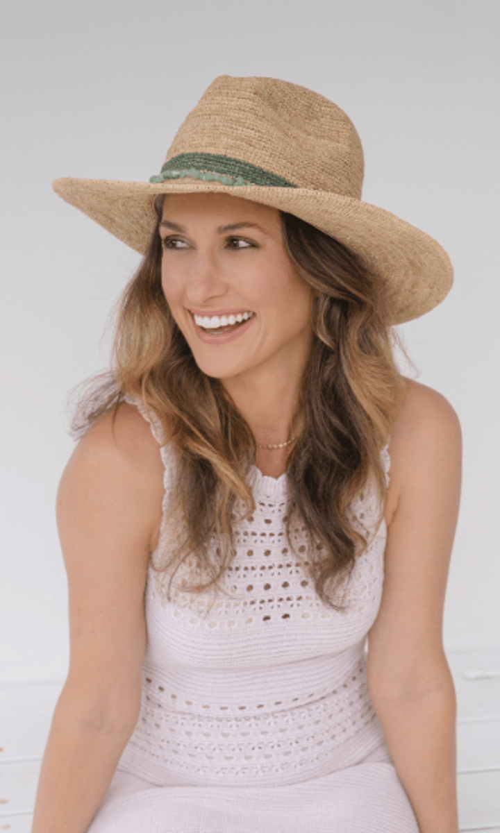 Sundaise Chelsea Panama Raffia - Emerald.