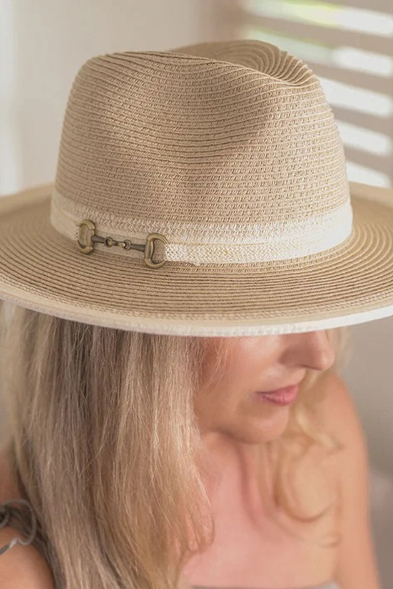 Sundaise SH808 Hat - Sloane Panama Buckle Mushroom_1