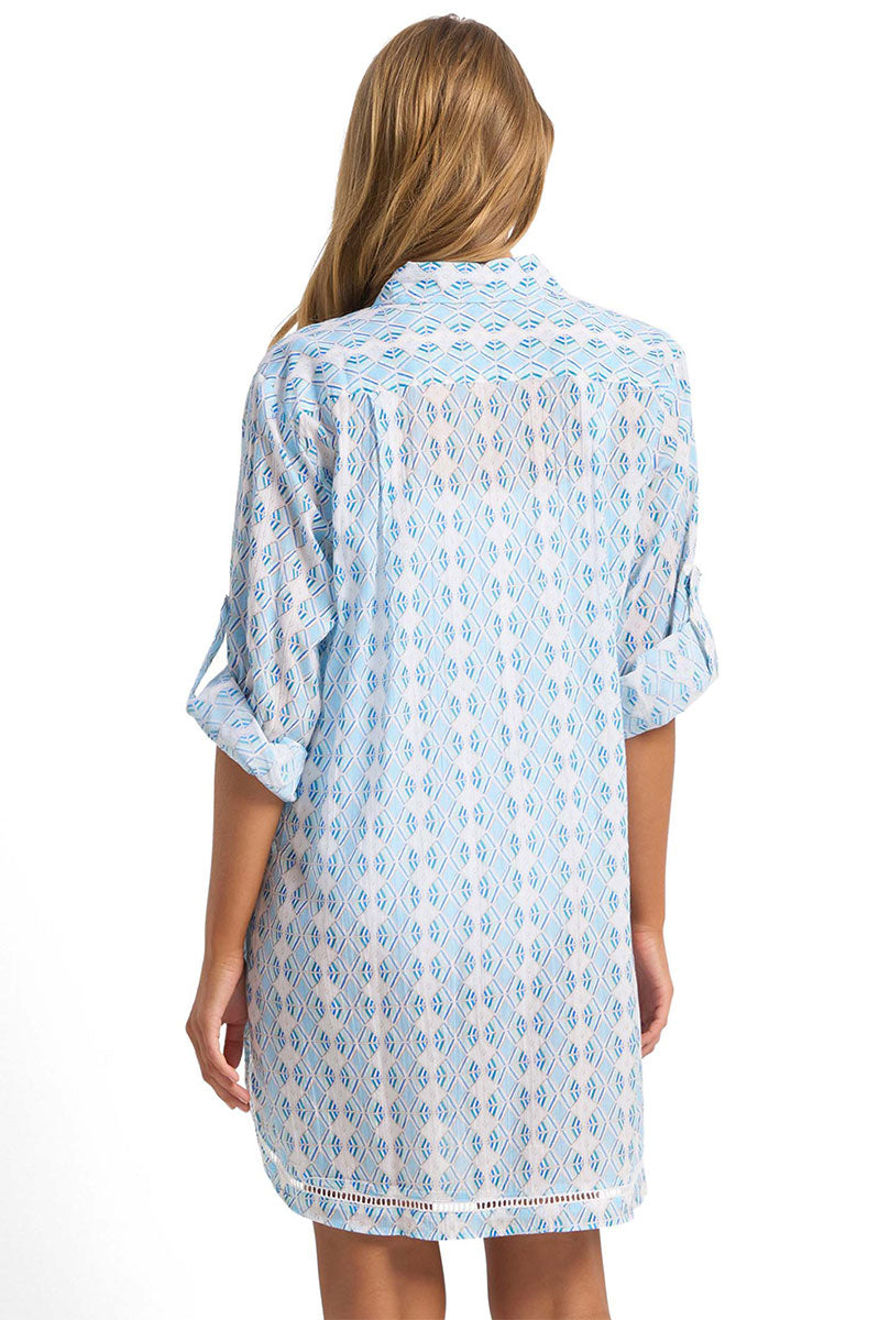 Sunseeker Delight Ladder Button Through Shirt - Ink_2