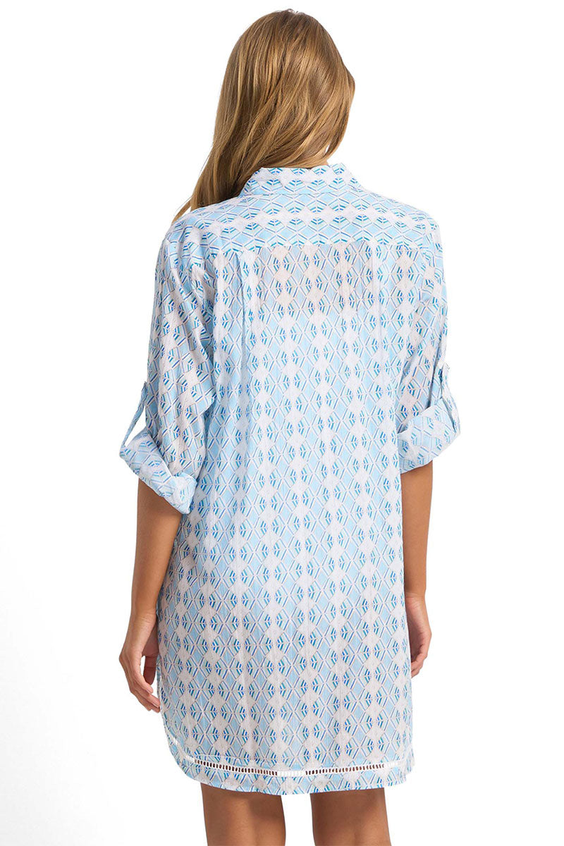 Sunseeker Delight Ladder Button Through Shirt - Ink_2