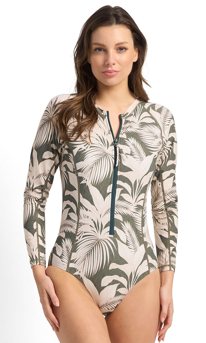 Sunseeker Kaia Seasport Mastectomy One Piece - Seaweed_1