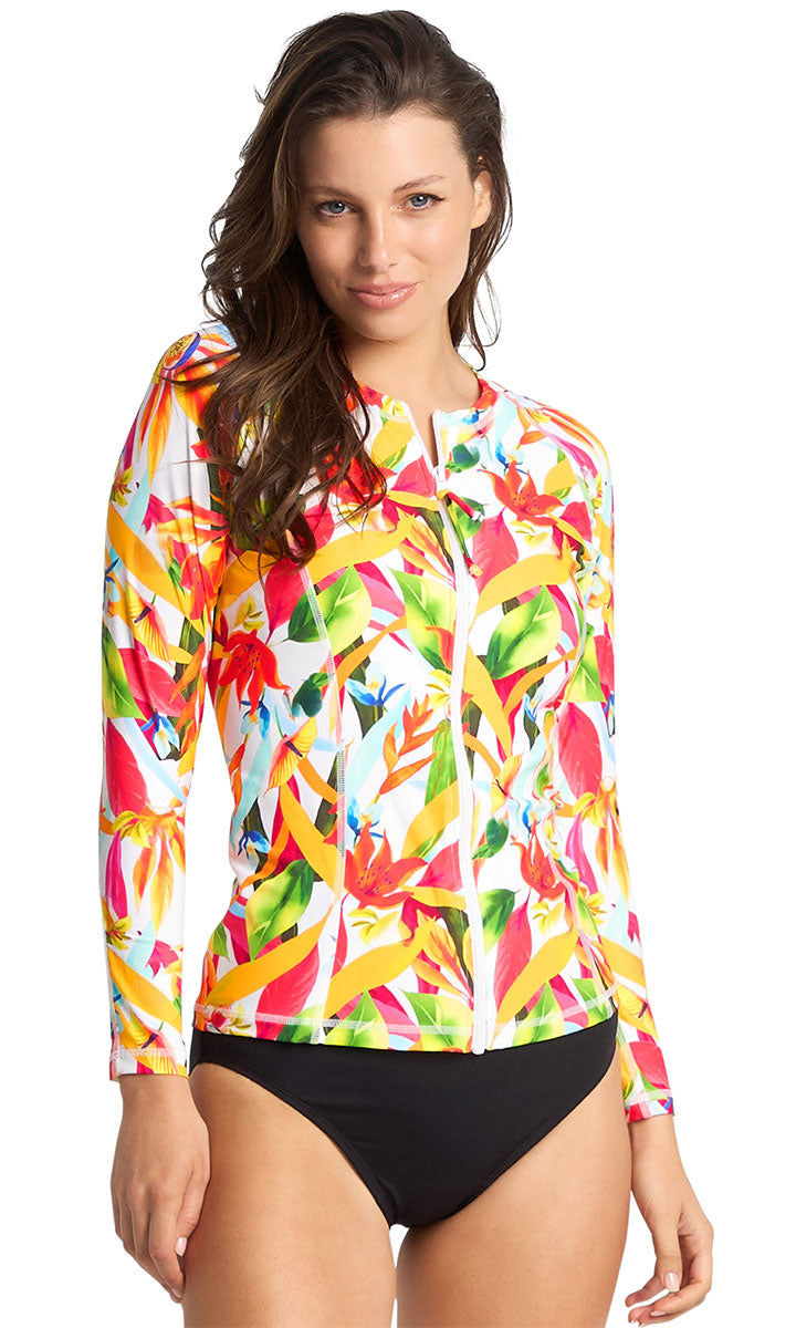 Sunseeker Koh Samui Long Sleeve Mast Rashie - White_1