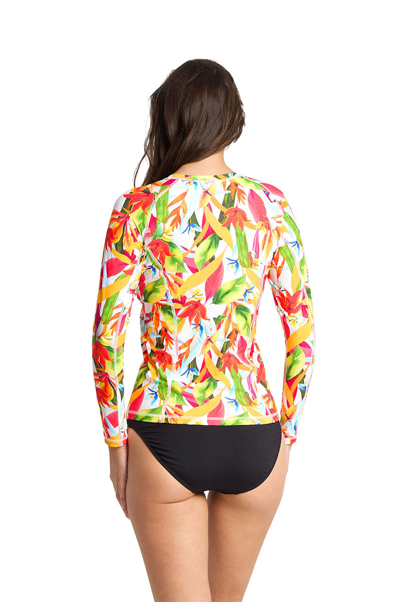 Sunseeker Koh Samui Long Sleeve Mast Rashie - White_4