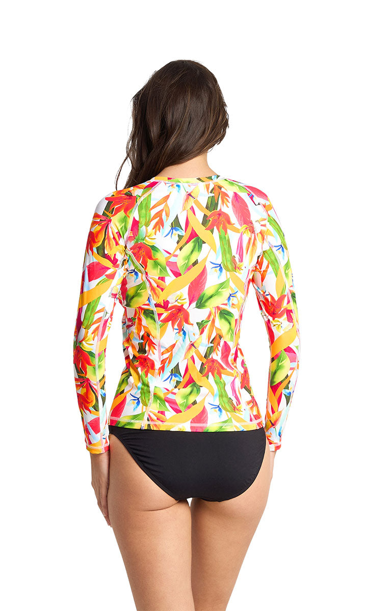 Sunseeker Koh Samui Long Sleeve Mast Rashie - White_4