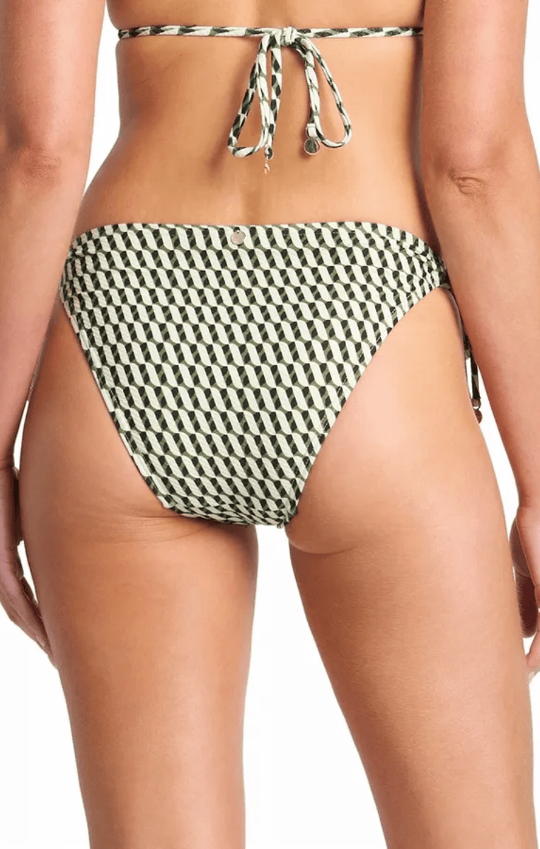 Sunseeker Marina High Leg Tie Pant – Black.