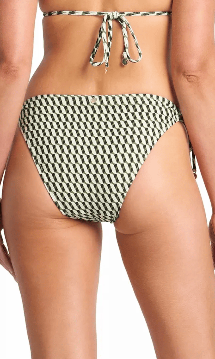 Sunseeker Marina High Leg Tie Pant – Black.