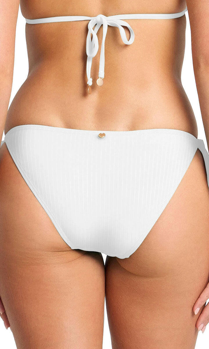 Sunseeker Reset Mini Tie Side Pant - White.