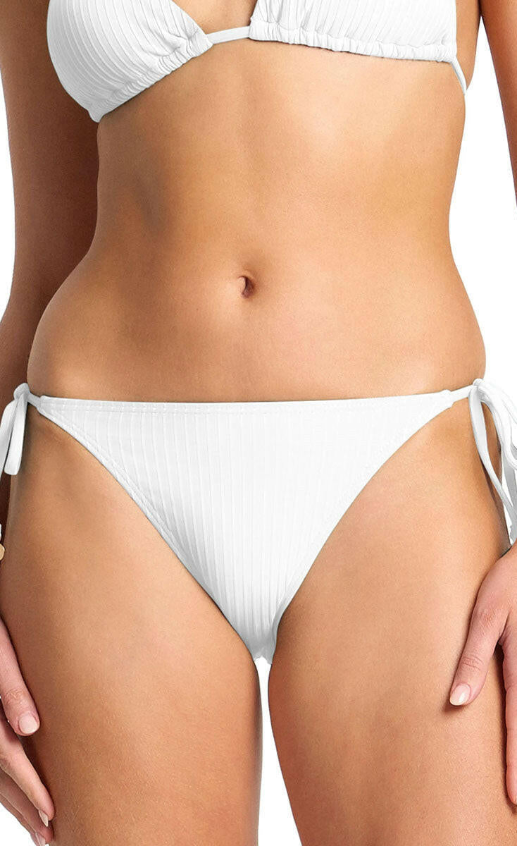 Sunseeker Reset Mini Tie Side Pant - White.