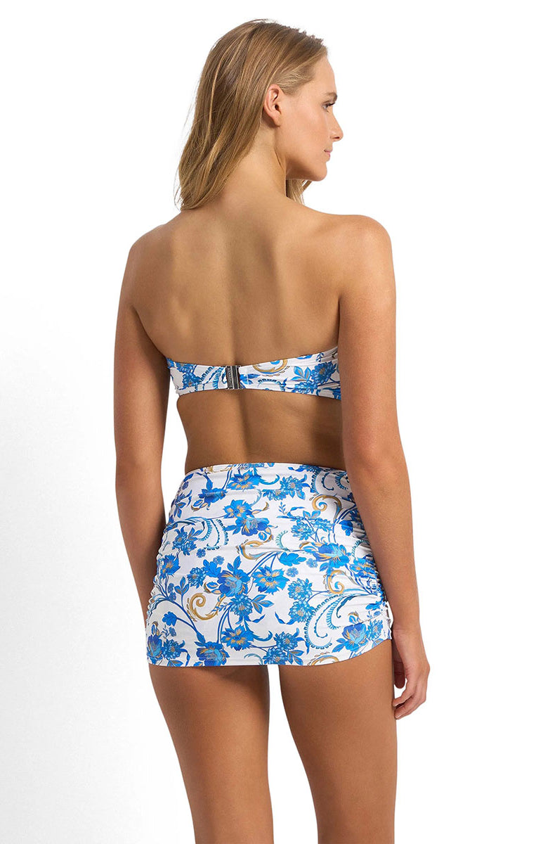 Sunseeker Sicily Ruched Skirt Pant - White_4