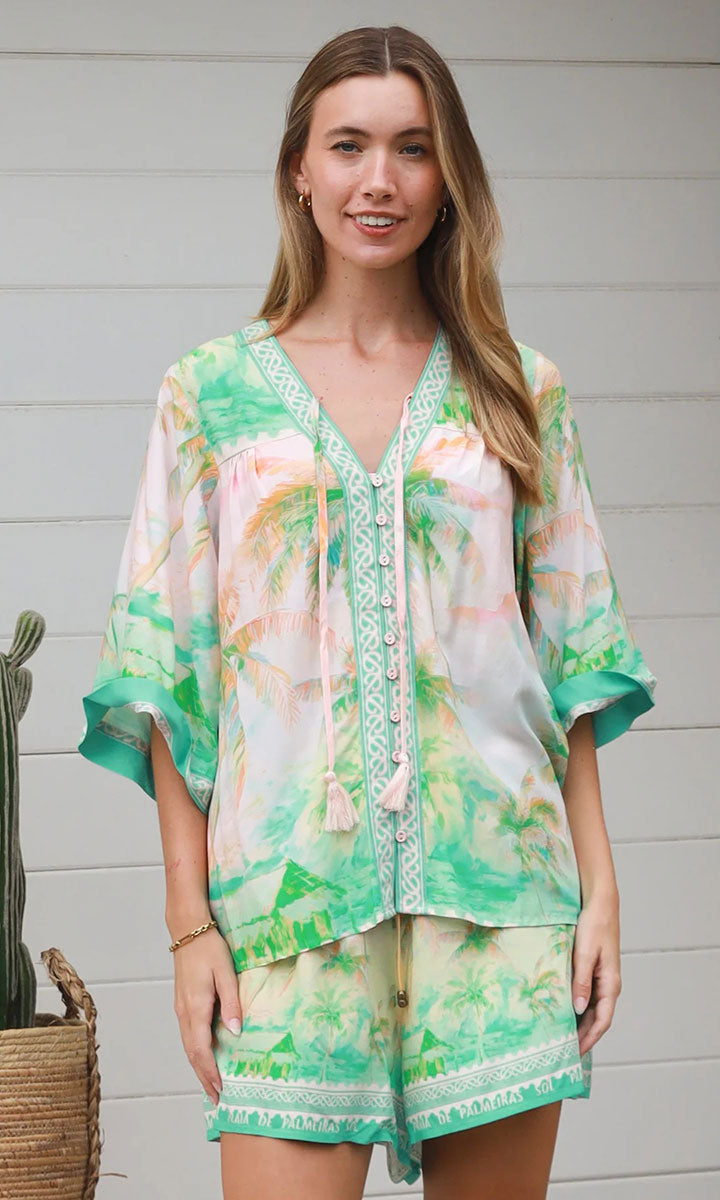 YF0045SPCROSS-2 Amaryllis Top - 1