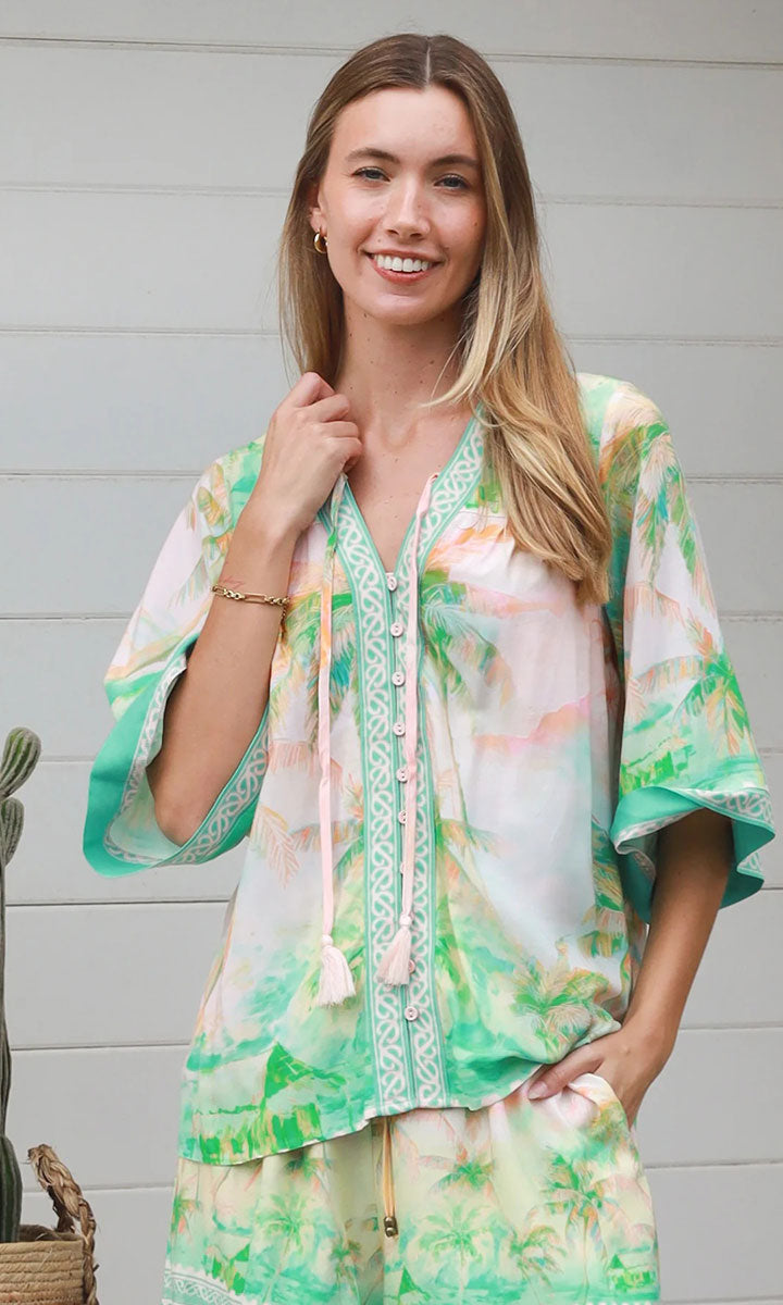 YF0045SPCROSS-2 Amaryllis Top - 2