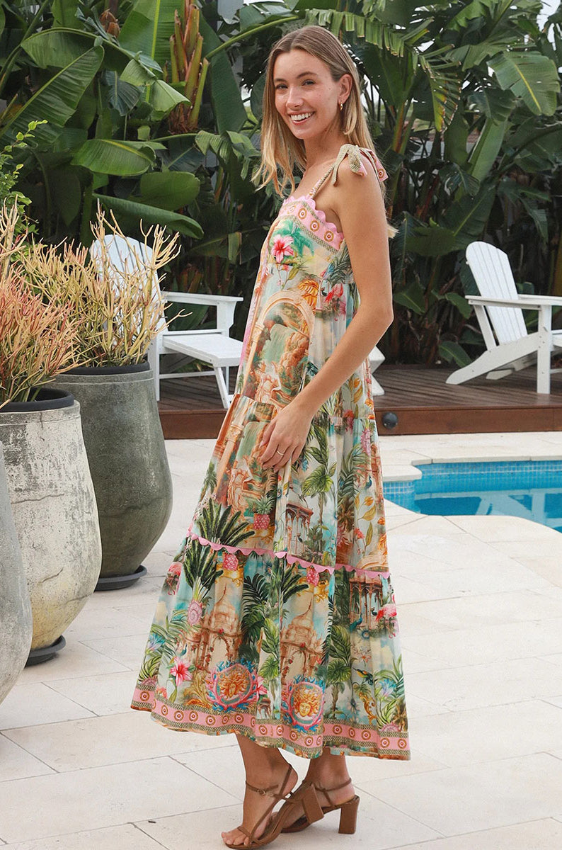 YF0072SPCROSS Frances Slip Maxi Dress - 6
