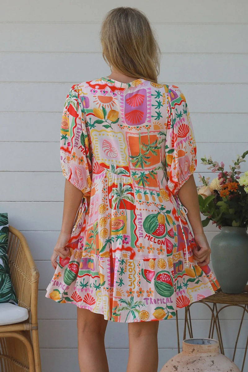 YF0075SPCROSS-2 Ruby Mini Dress - 5