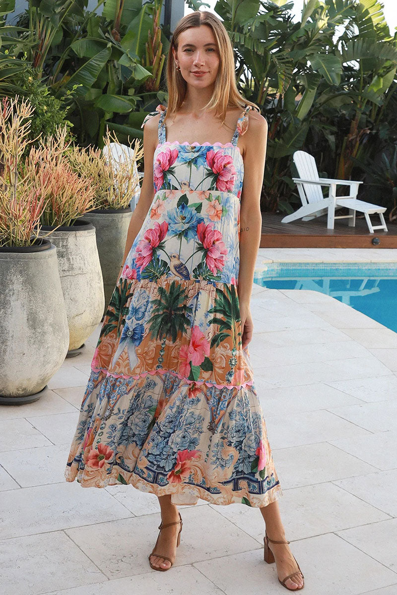 YF0097DRCROSS Phoebe Slip Maxi Dress - 1