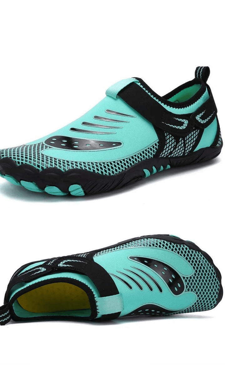 Water Shoes Kids Sports Z Neoprene Rubber Aqua Shoes - Mint.