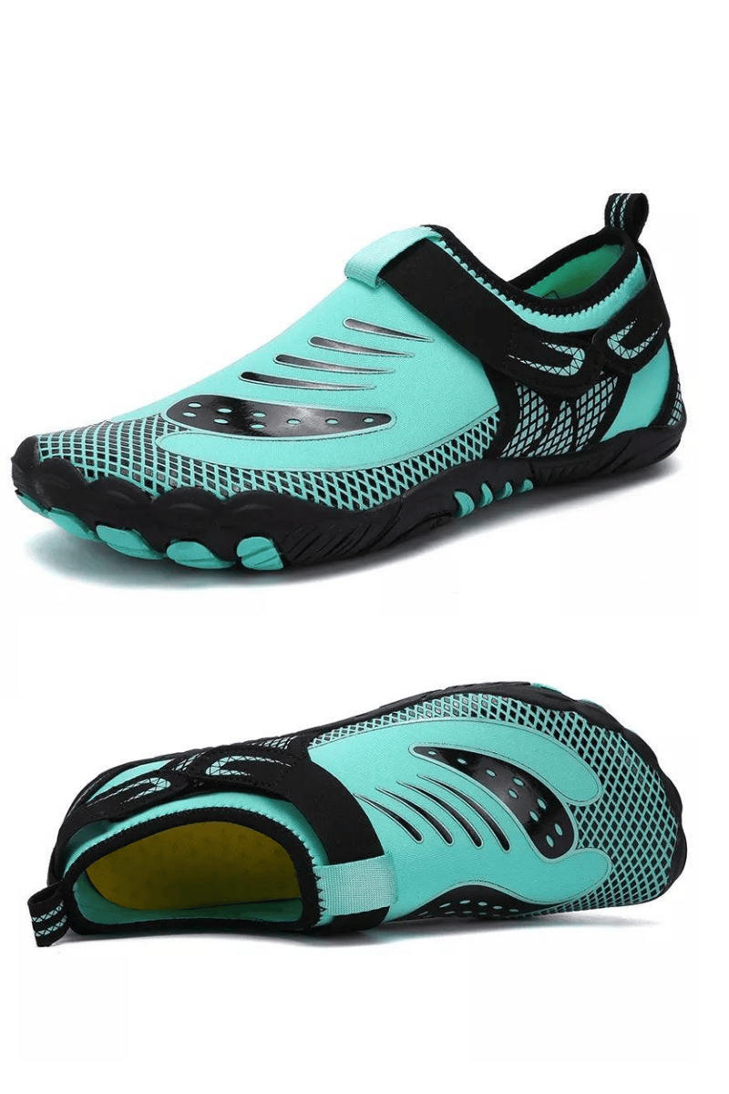 Water Shoes Kids Sports Z Neoprene Rubber Aqua Shoes - Mint.