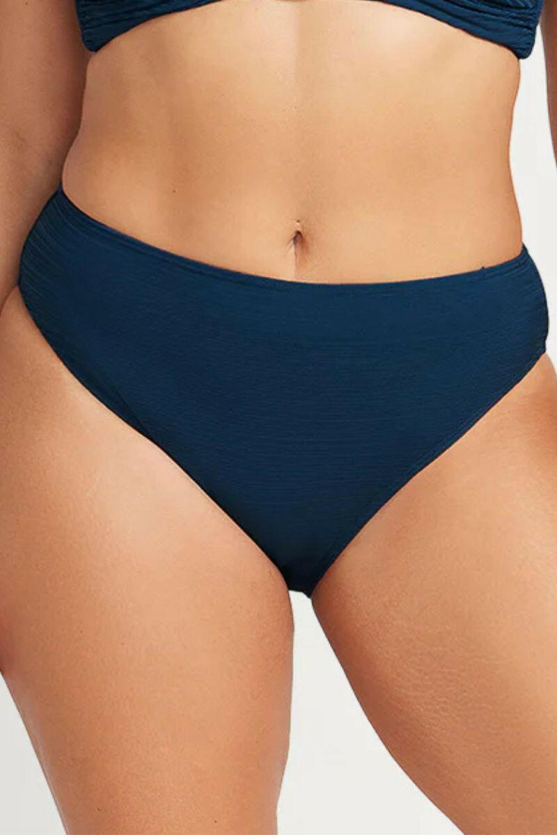 Artesands Aria Monet Curve Fit Mid Rise Swim Pant - Navy.