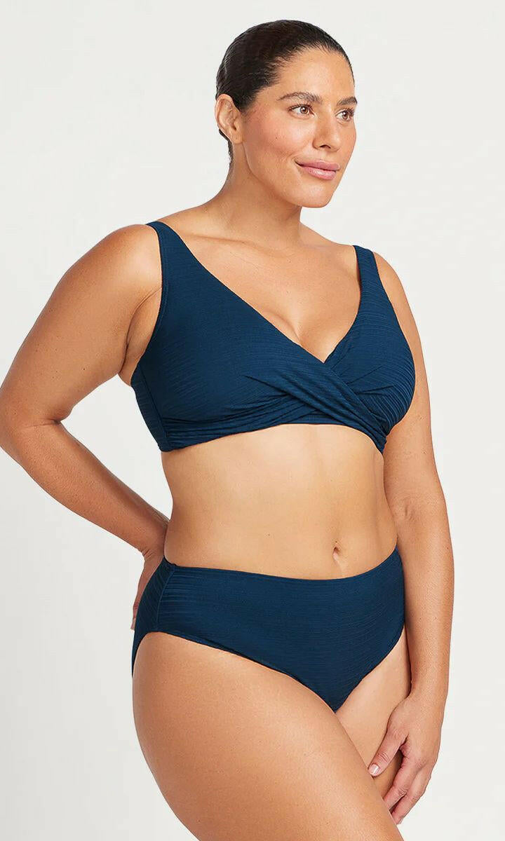 Artesands Aria Monet Curve Fit Mid Rise Swim Pant - Navy.
