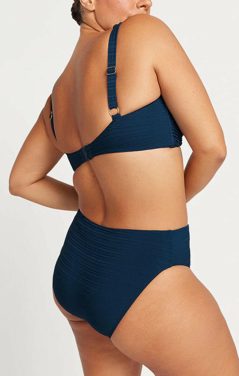 Artesands Aria Monet Curve Fit Mid Rise Swim Pant - Navy.