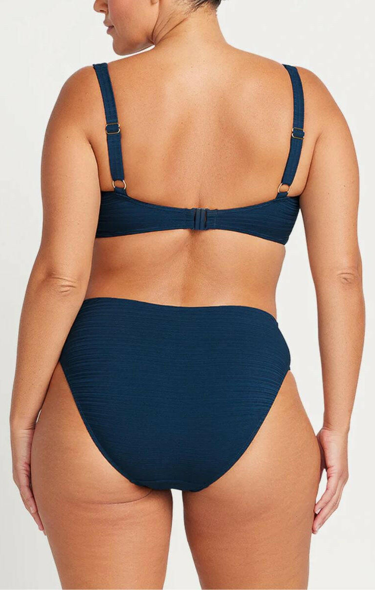 Artesands Aria Monet Curve Fit Mid Rise Swim Pant - Navy.