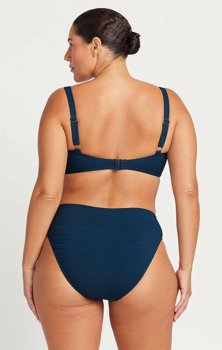 Artesands Aria Monet Curve Fit Mid Rise Swim Pant - Navy.