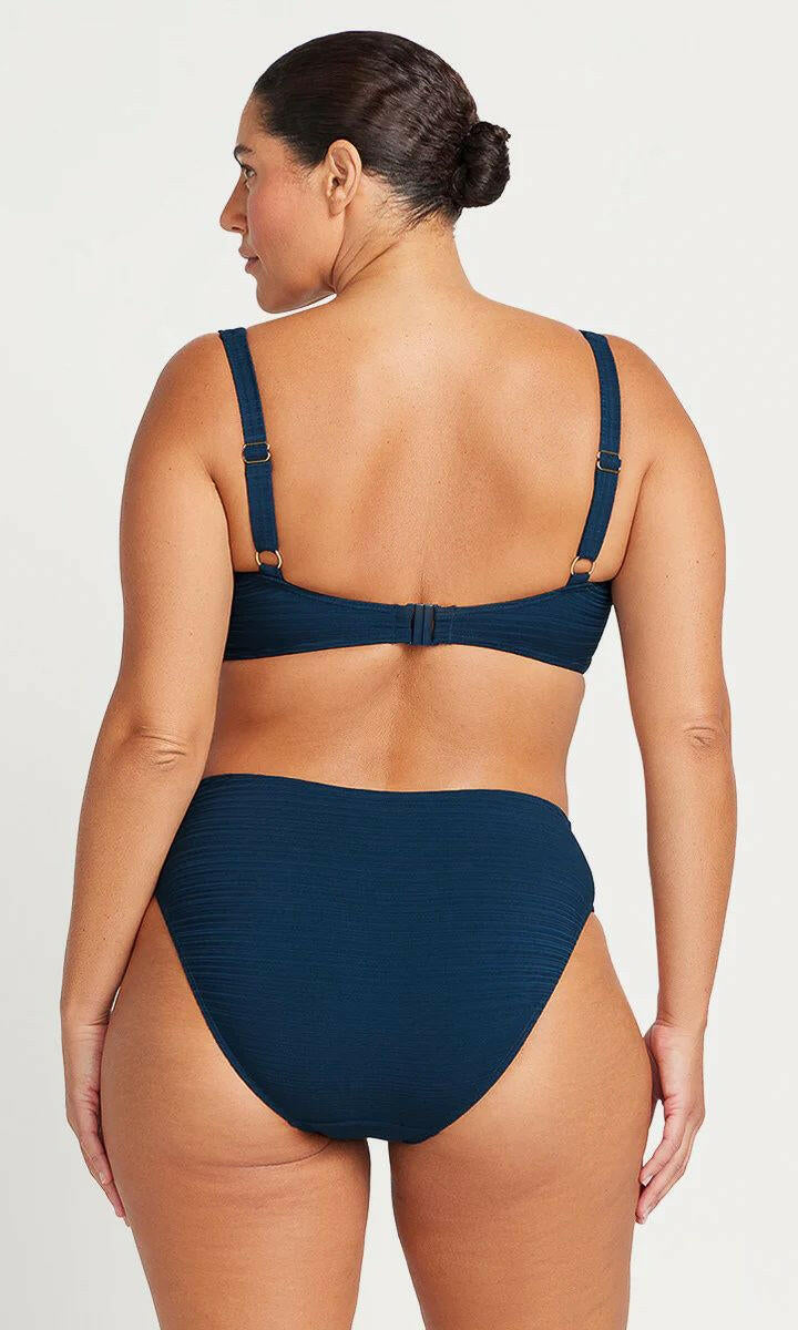 Artesands Aria Monet Curve Fit Mid Rise Swim Pant - Navy.