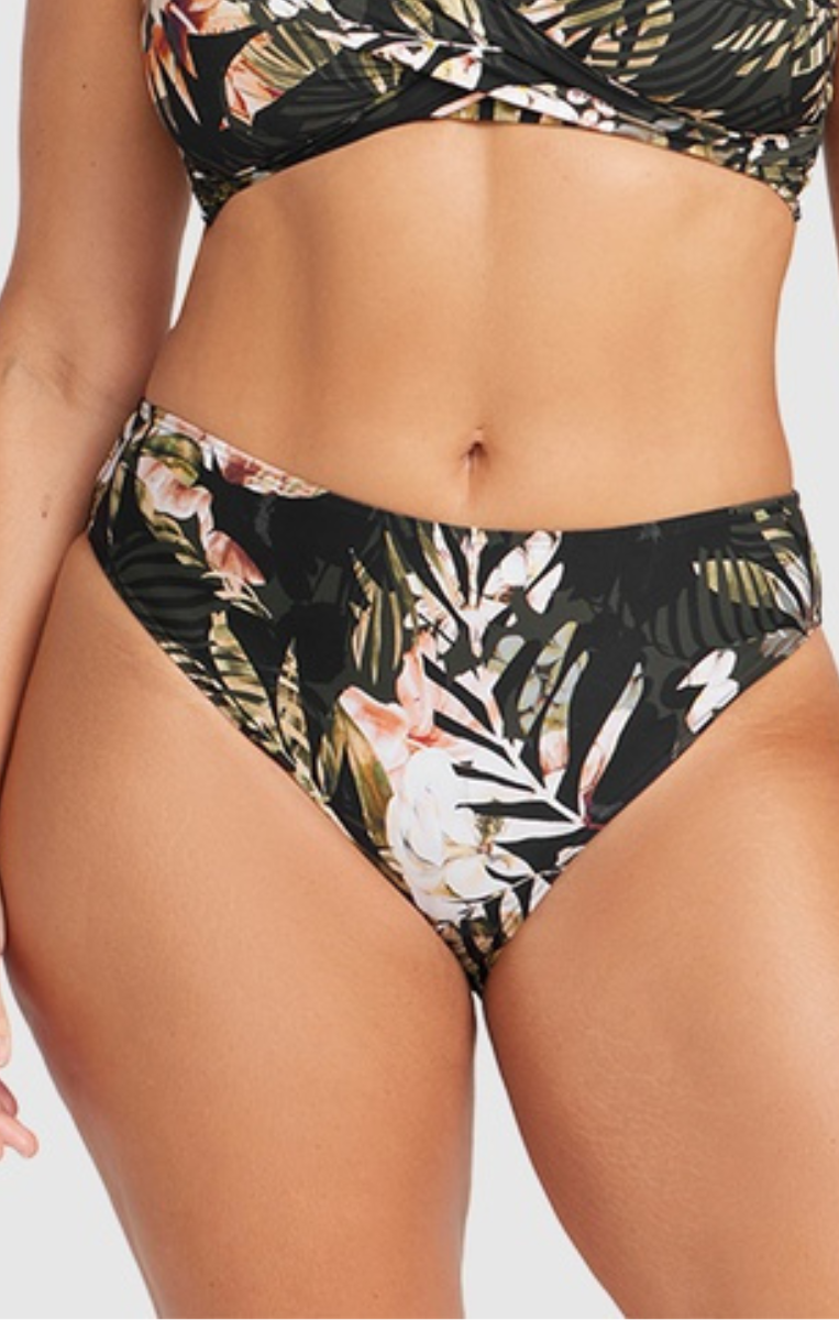 Artesands Neo Du Palmis Monet Curve Fit Mid Rise Swim Pant - Black.