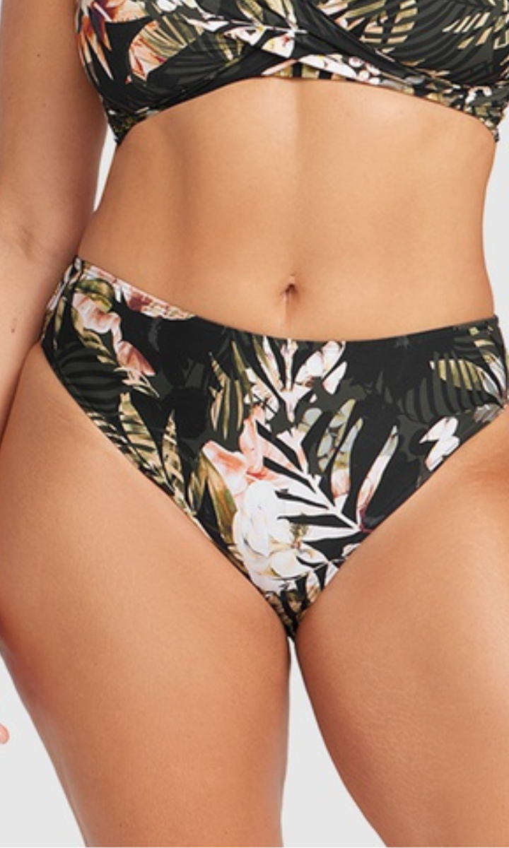 Artesands Neo Du Palmis Monet Curve Fit Mid Rise Swim Pant - Black.