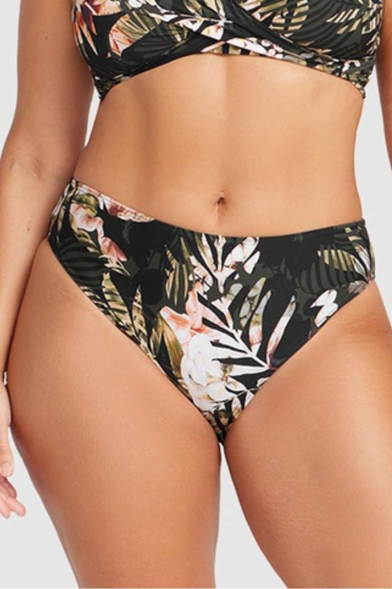 Artesands Neo Du Palmis Monet Curve Fit Mid Rise Swim Pant - Black.