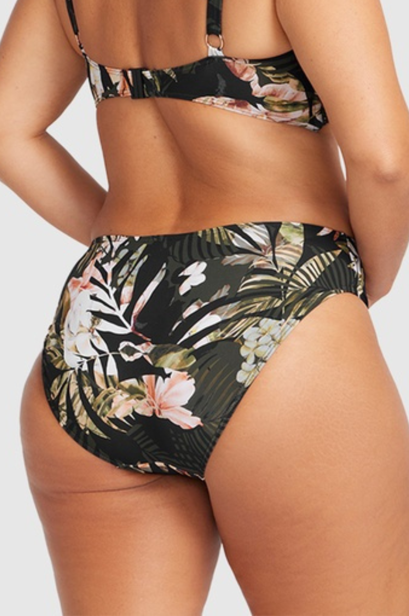 Artesands Neo Du Palmis Monet Curve Fit Mid Rise Swim Pant - Black.