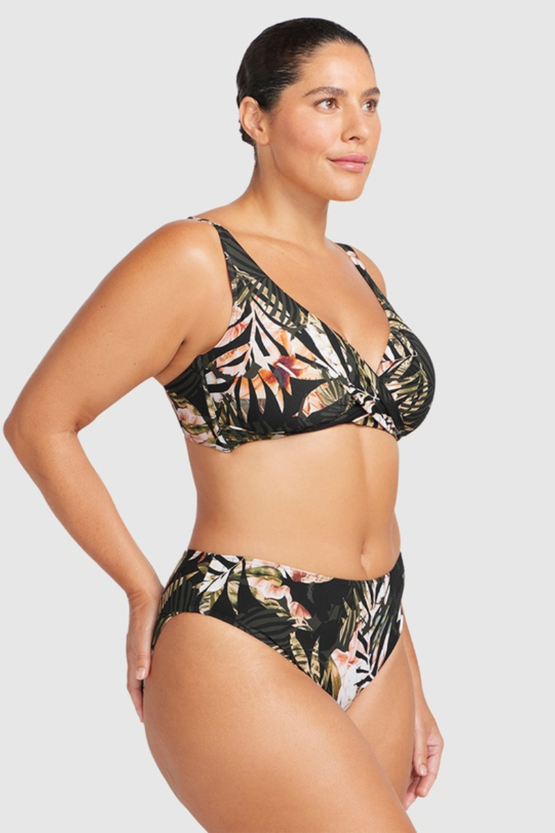 Artesands Neo Du Palmis Monet Curve Fit Mid Rise Swim Pant - Black.