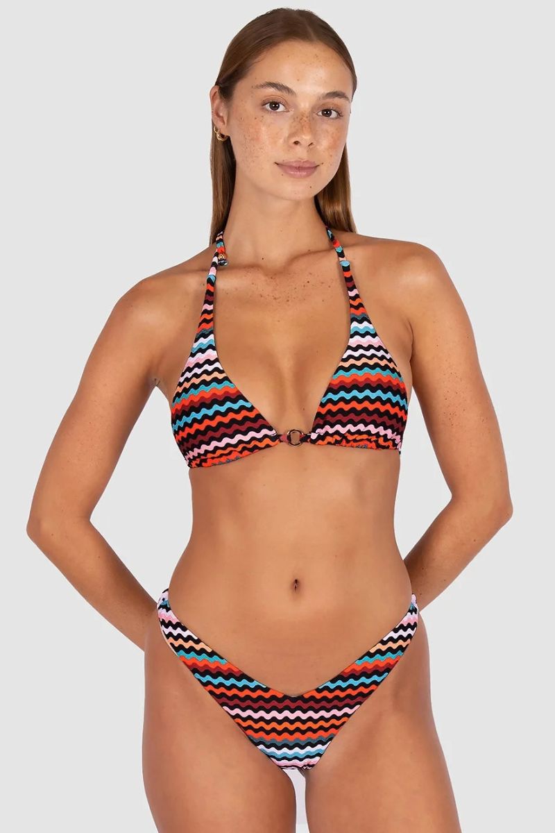 Baku BRA824LMR La Mer Longline Triangle Bikini Bra Top
