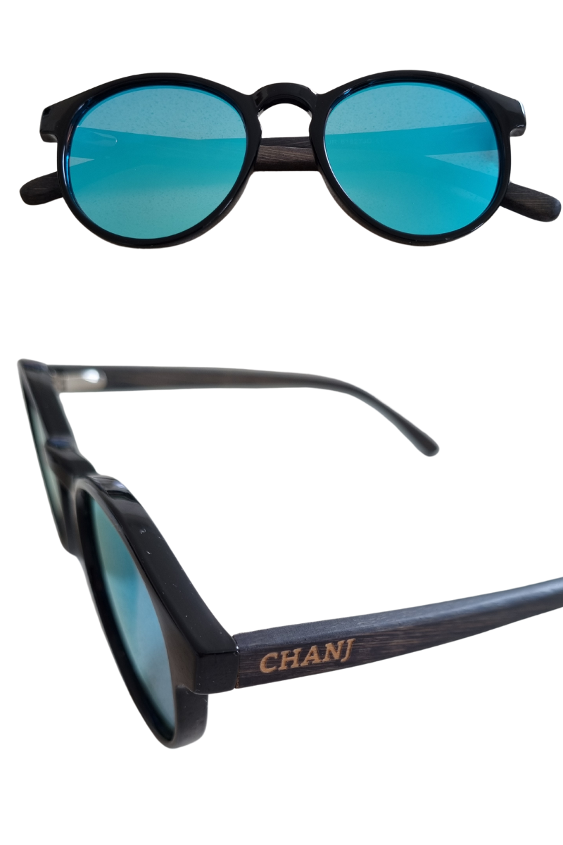 Chanj Sunglasses Everest Sustainable Sunglasses Handcrafted FSC Wood.