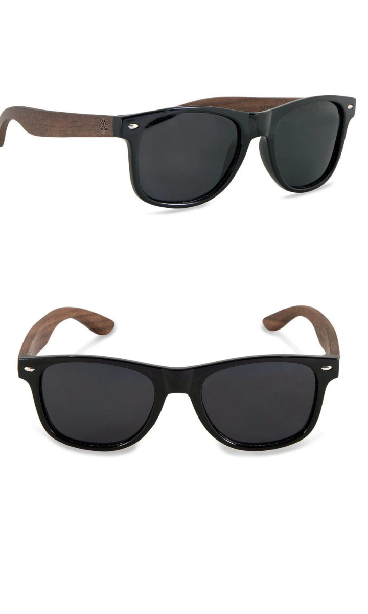 Chanj Sunglasses Hyams Sustainable Sunglasses Handcrafted FSC Wood.