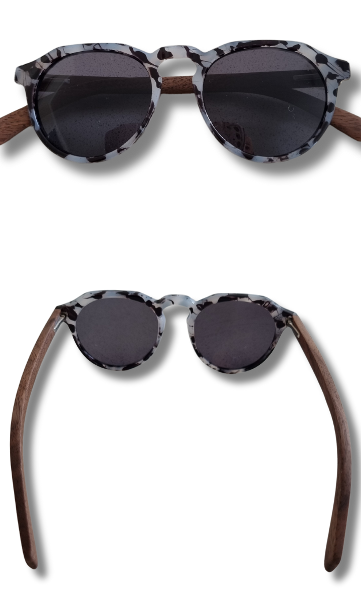 Chanj Sunglasses Pearl Sustainable Sunglasses Handcrafted FSC Wood.