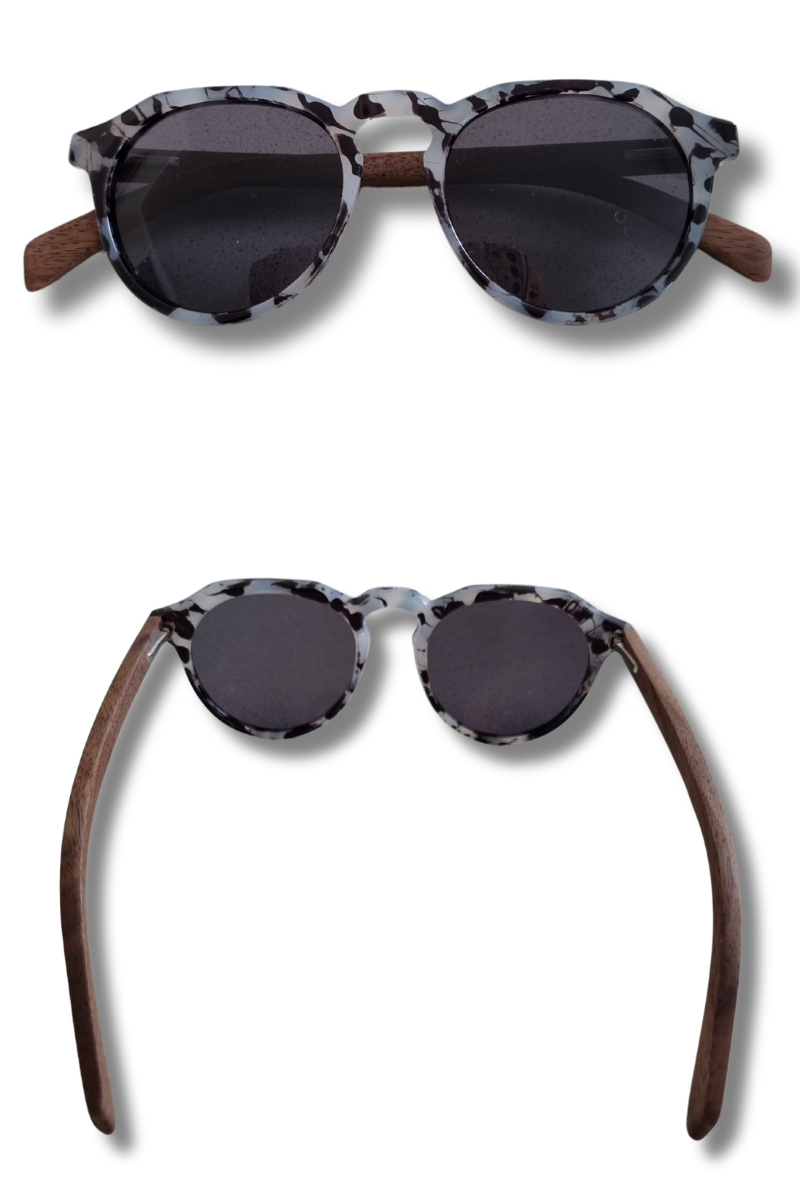 Chanj Sunglasses Pearl Sustainable Sunglasses Handcrafted FSC Wood.