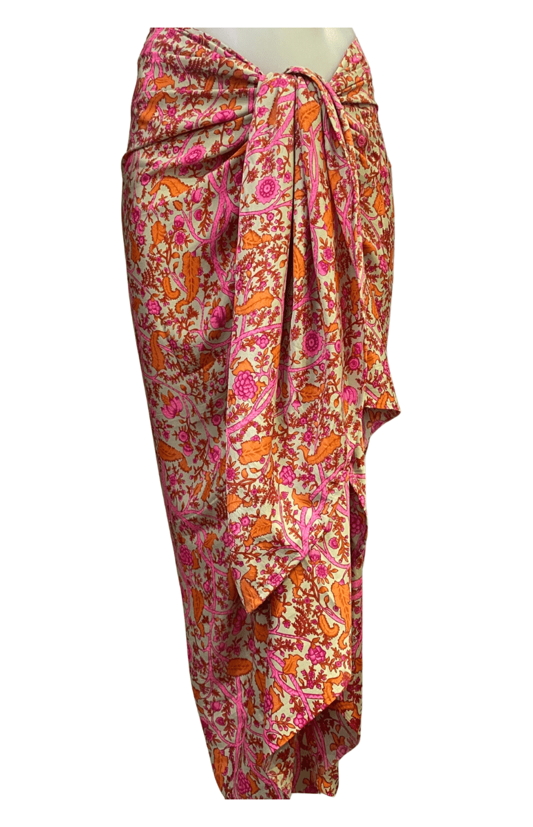 Cienna Design Sarong Lotus Pink Silk Cotton.