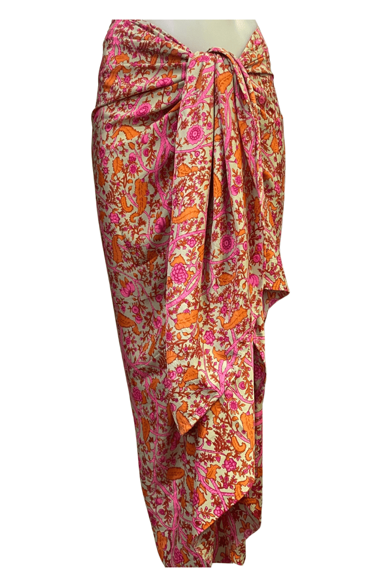 Cienna Design Sarong Lotus Pink Silk Cotton.