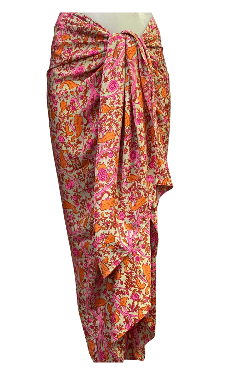 Cienna Design Sarong Lotus Pink Silk Cotton.