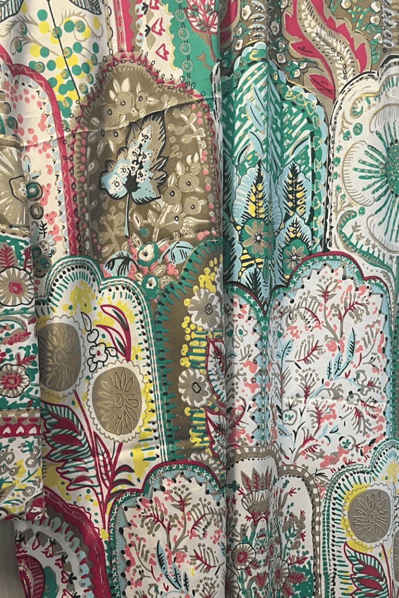 Cienna Design Sarong Floral Silk Cotton.