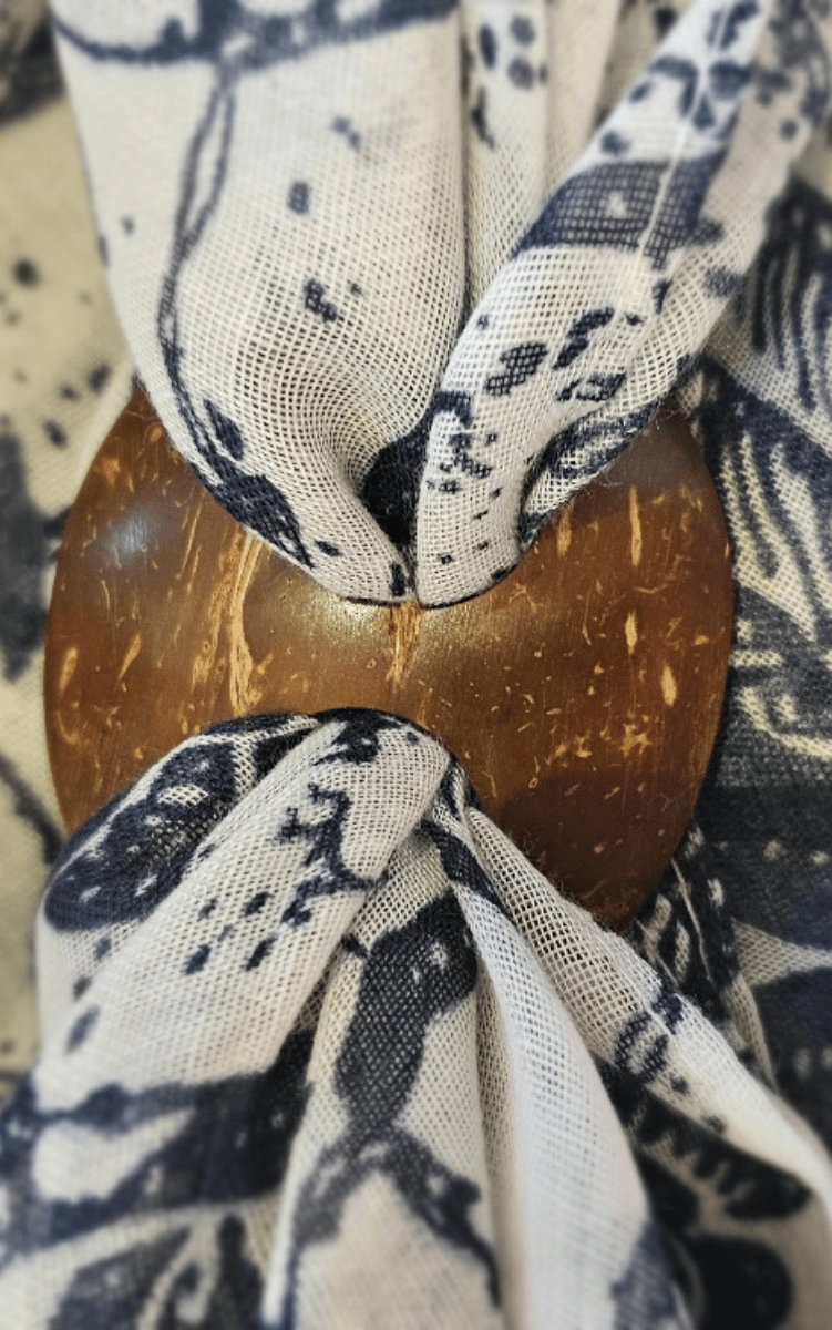 Cococnut Sarong Buckle Fastener.